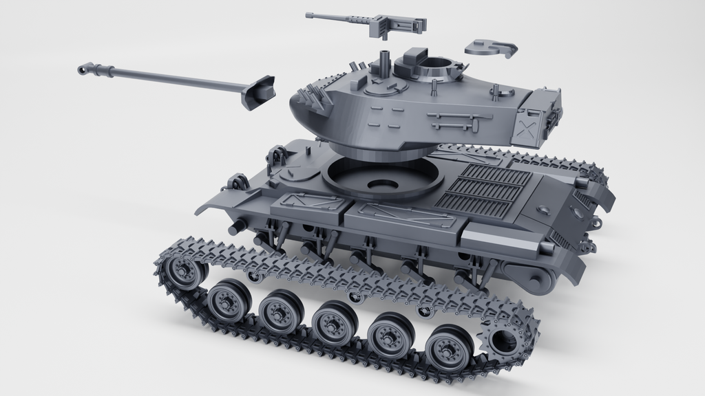 WG3D M41 Walker Bulldog Light Tank (US, post WW2, Korean+Vietnam war)