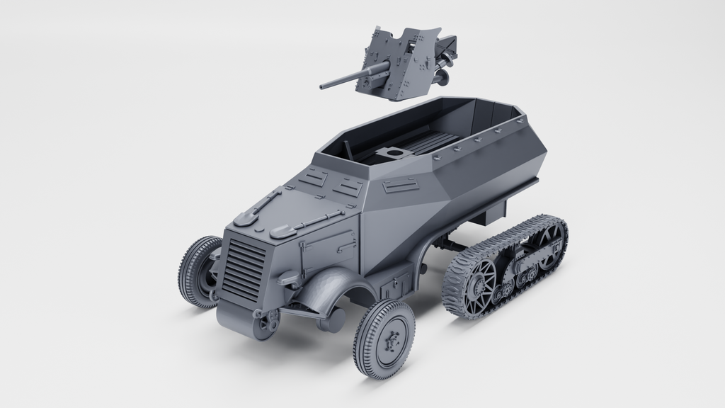 WG3D Halftrack Unic U304(f) with PaK 36 (Germany+France, WW2)