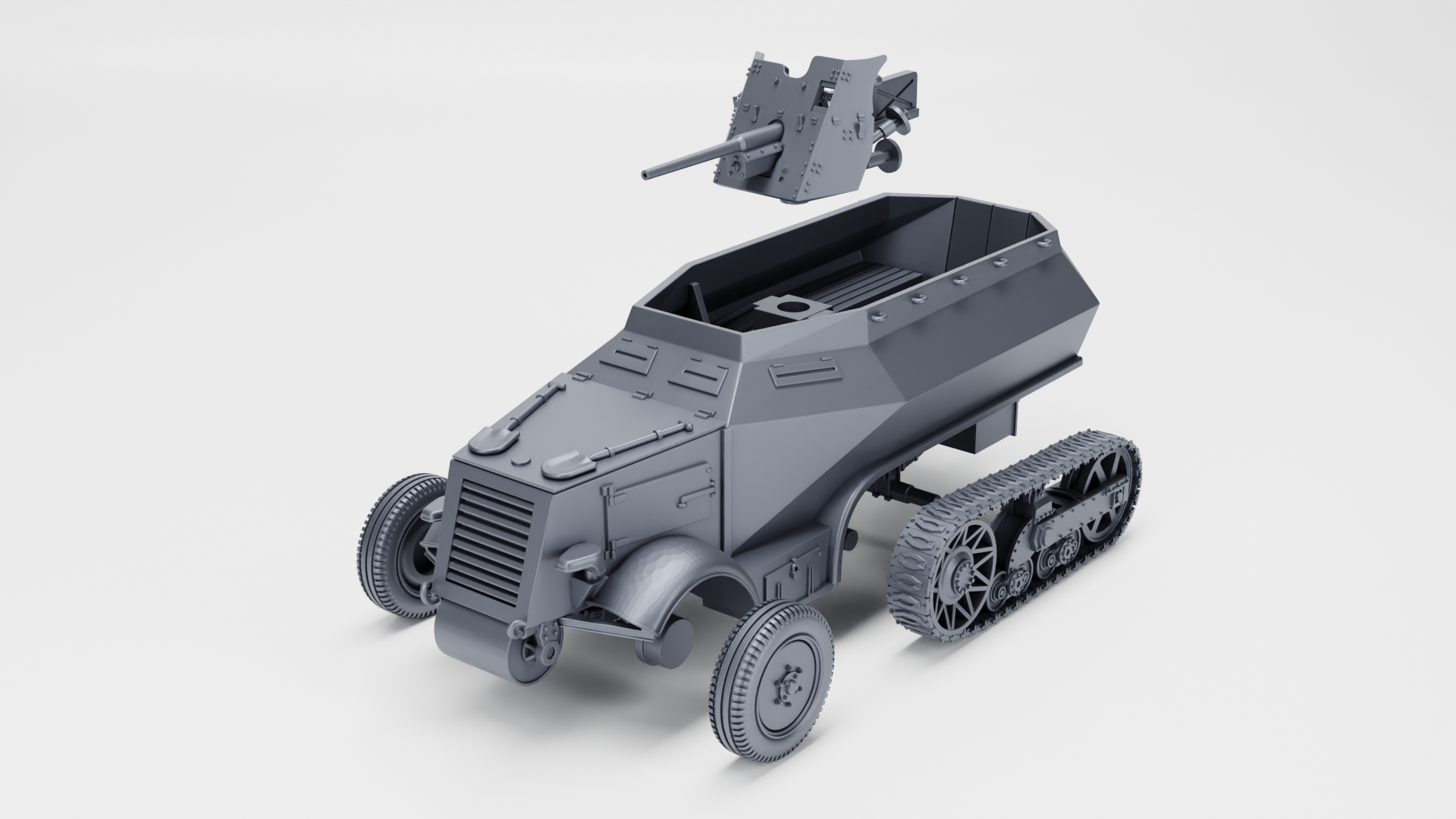 WG3D Halftrack Unic U304(f) with PaK 36 (Germany+France, WW2)