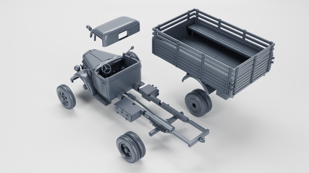 WG3D Opel Blitz 3-Tons (standard+flatbed) + mobile bunker Panzernest (Germany, WW2)