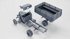 WG3D Opel Blitz 3-Tons (standard+flatbed) + mobile bunker Panzernest (Germany, WW2)