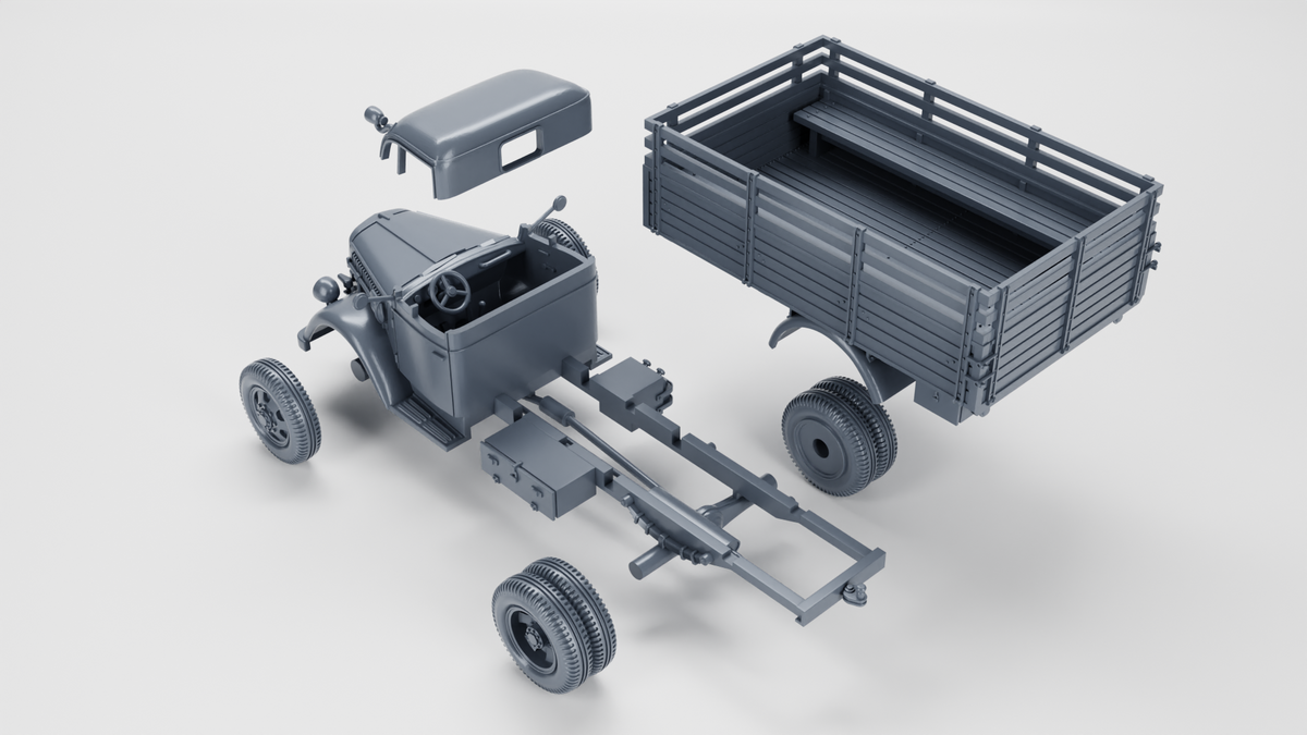 WG3D Opel Blitz 3-Tons (standard+flatbed) + mobile bunker Panzernest (Germany, WW2)