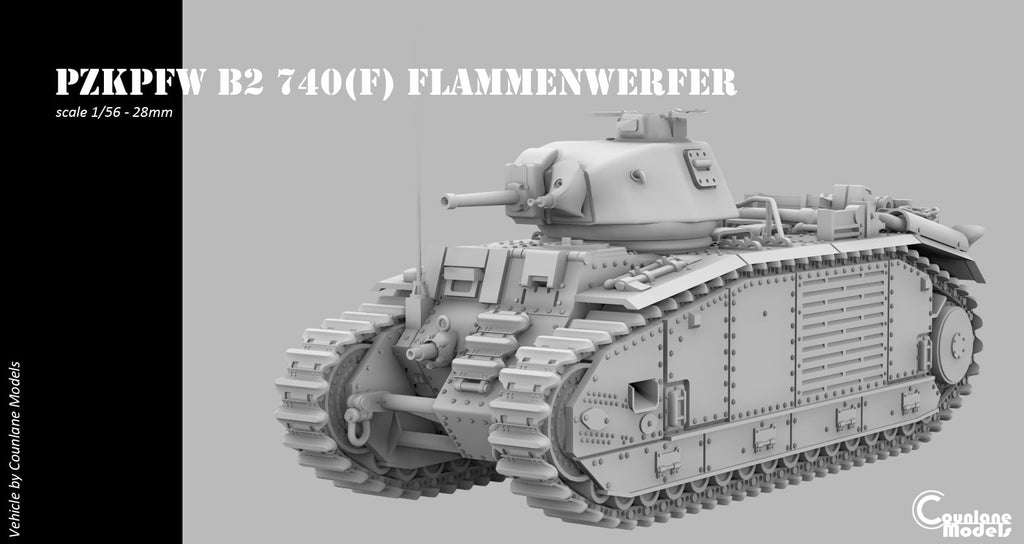 Counlane Pzkpfw B2 740(f) Flammenwerfer (Germany, WW2)