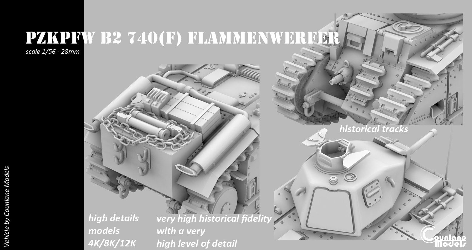 Counlane Pzkpfw B2 740(f) Flammenwerfer (Germany, WW2)