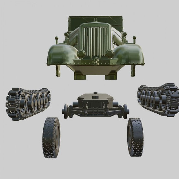 WG3D Halftrack Artillery Tractor Sd.Kfz.9 - Famo (Germany, WW2)