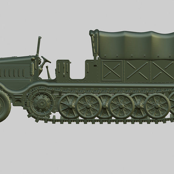 WG3D Halftrack Artillery Tractor Sd.Kfz.9 - Famo (Germany, WW2)