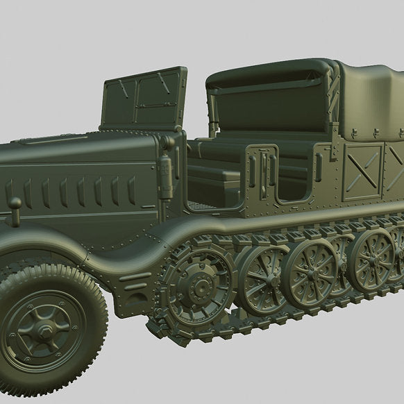 WG3D Halftrack Artillery Tractor Sd.Kfz.9 - Famo (Germany, WW2)