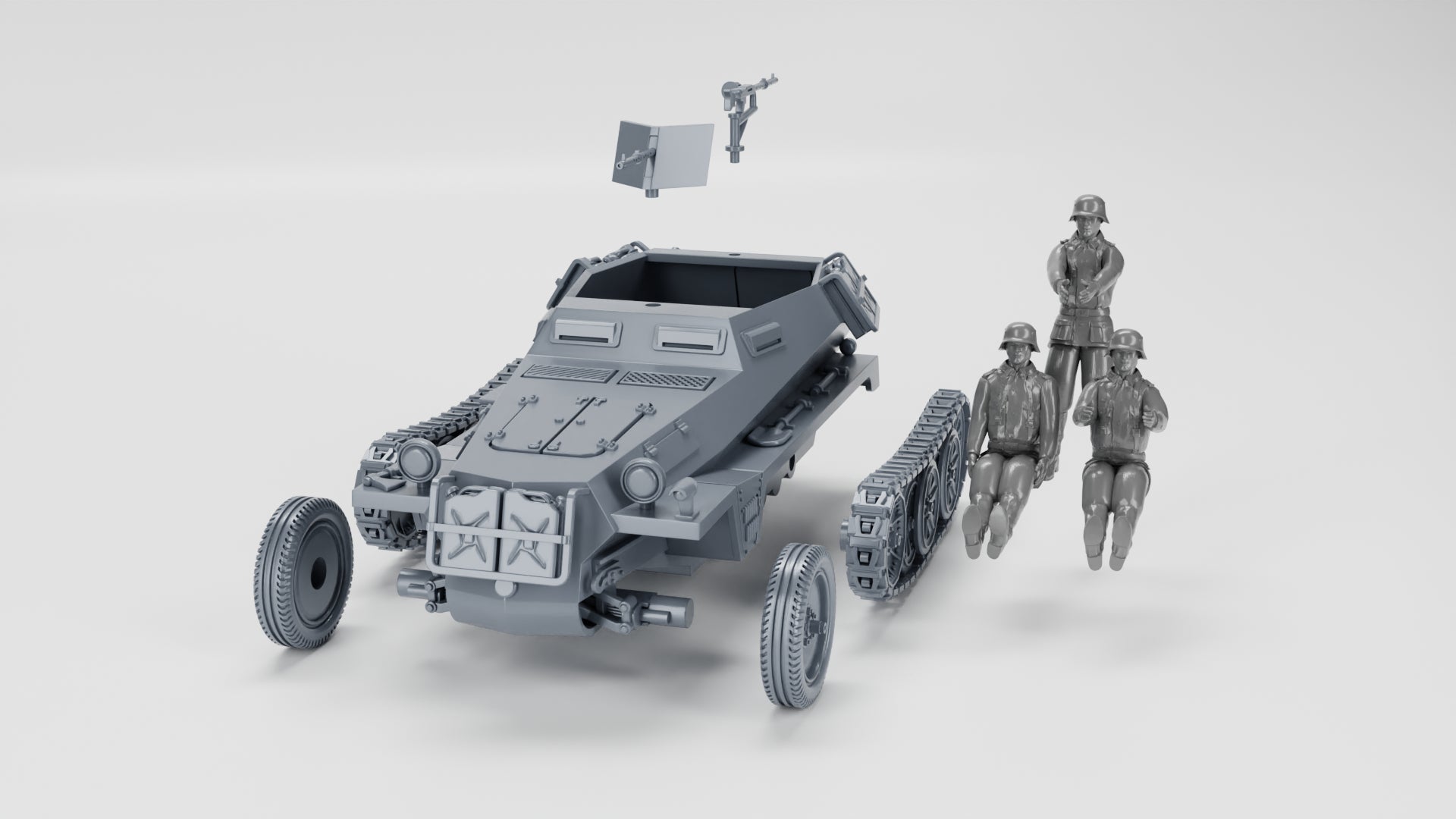 WG3D Halftrack Sd.Kfz.250/1 Leichter Schützenpanzerwagen (Germany, WW2)