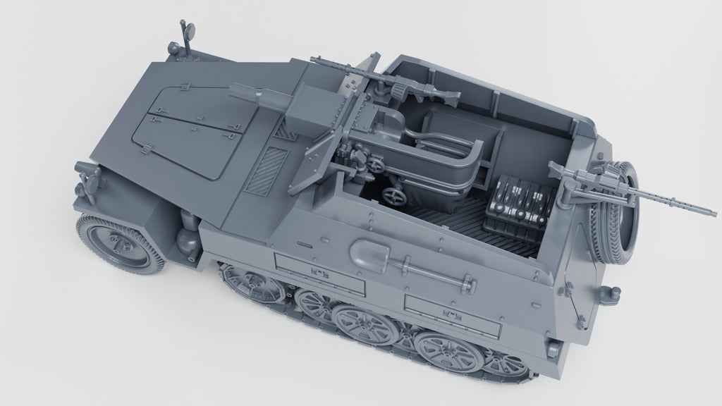 WG3D Halftrack Sd.Kfz.250/8 Leichte Schützenpanzerwagen (7.5cm kWk) (Germany, WW2)