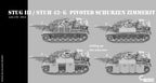 Counlane Stug III / Stuh 42 G pivoted schurzen zimmerit concrete armor (Germany, WW2)