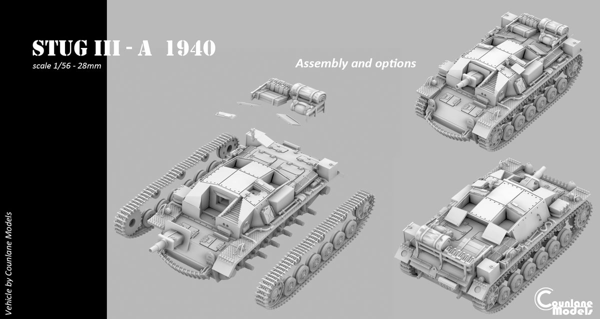 Counlane StuG III Ausf A 1940 (Germany, WW2)