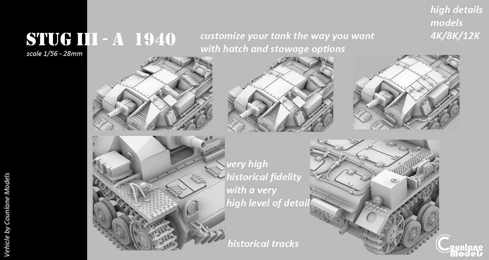 Counlane StuG III Ausf A 1940 (Germany, WW2)