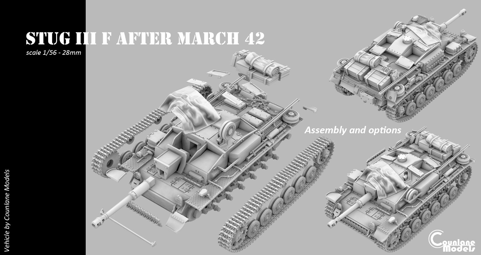 Counlane StuG III F after March 1942 (Germany, WW2)