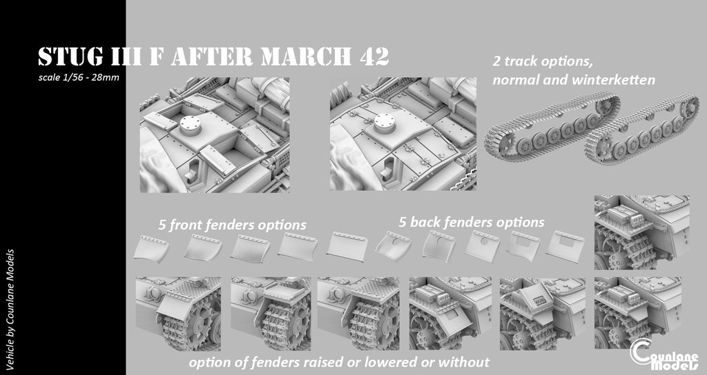 Counlane StuG III F after March 1942 (Germany, WW2)