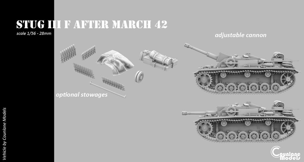 Counlane StuG III F after March 1942 (Germany, WW2)